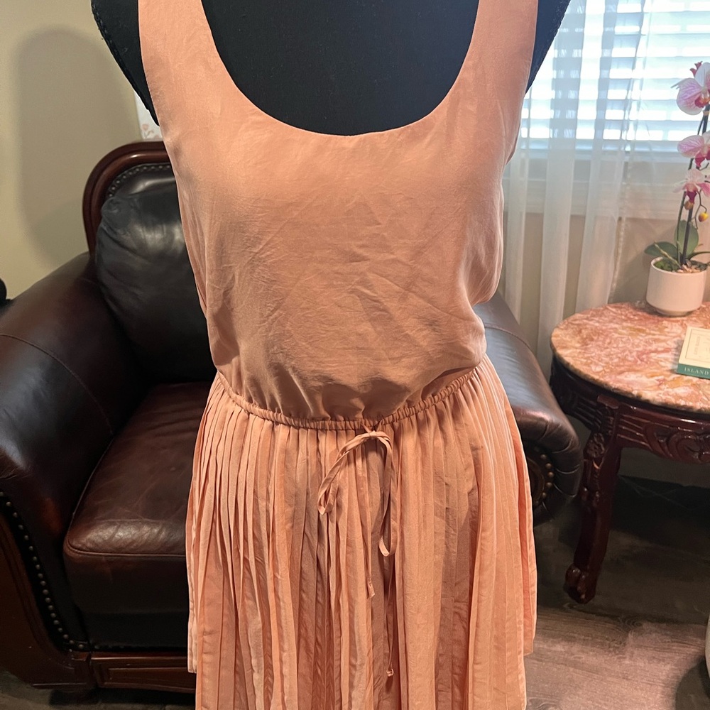 BCBGeneration Blush Pink Sleeveless Midi Dress